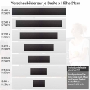 Mobile Preview: Küchenrückwand Folie Dunkle Betonästhetik für eine moderne Atmosphäre Höhe 51cm