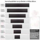 Mobile Preview: Küchenrückwand Folie Dunkle Betonästhetik für eine moderne Atmosphäre Höhe 60cm