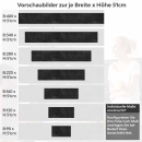 Mobile Preview: Küchenrückwand Folie Tiefschwarzer Beton-Look für Ihre elegante Küche Höhe 51cm