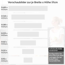 Mobile Preview: Küchenrückwand Folie Fliesen Kacheln Variantenauswahl Vorschaubild  Höhe 51cm