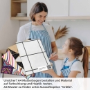 Mobile Preview: Küchenrückwand Folie Fliesen mit schmalen Fugen A4 Muster