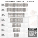 Mobile Preview: Küchenrückwand Folie Steinfliesen Optik Höhe 80cm