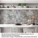 Mobile Preview: Küchenrückwand Folie Betonfliesen - Fliesenoptik für ein trendiges Ambiente Artikelbild 1