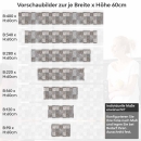 Mobile Preview: Küchenrückwand Folie rustikale Fliesen - Erdige Farben mit Steinstruktur Höhe 60cm
