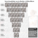 Mobile Preview: Küchenrückwand Folie rustikale Fliesen - Erdige Farben mit Steinstruktur Höhe 80cm