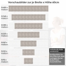 Mobile Preview: Küchenrückwand Folie Steinoptik Fliesen - Stilvolle Wanddeko Höhe 60cm