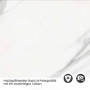 Mobile Preview: Küchenrückwand Folie Marmoroptik Weiß & Grau Detailbild 2