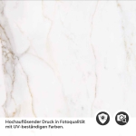 Mobile Preview: Küchenrückwand Folie Marmoroptik mit Goldakzenten Detailbild 2