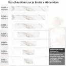 Mobile Preview: Küchenrückwand Folie Marmordesign mit grauen Adern Höhe 51cm