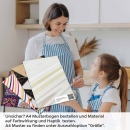 Mobile Preview: Küchenrückwand Folie Marmor-Look mit gelben Linien A4 Muster