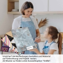 Mobile Preview: Küchenrückwand Folie abstrakte Marmorstruktur in Blautönen A4 Muster