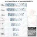 Mobile Preview: Küchenrückwand Folie abstrakte Marmorstruktur in Blautönen Höhe 60cm