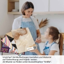 Mobile Preview: Küchenrückwand Folie Marmoroptik in beige & braun - Luxuriös und warm A4 Muster