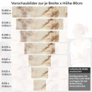 Mobile Preview: Küchenrückwand Folie Marmoroptik in beige & braun - Luxuriös und warm Höhe 80cm