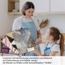 Mobile Preview: Küchenrückwand Folie industrieller Marmor Look A4 Muster