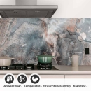 Mobile Preview: Küchenrückwand Folie rostgraue Marmoroptik - Modernität und Natürlichkeit Detailbild 1