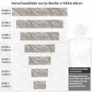 Mobile Preview: Küchenrückwand Folie Naturstein Marmoroptik Höhe 60cm