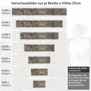 Mobile Preview: Küchenrückwand Folie Marmorstruktur Dunkelbraun mit feiner Maserung Höhe 51cm