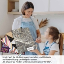 Mobile Preview: Küchenrückwand Folie brauner Naturstein-Marmor A4 Muster