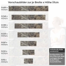 Mobile Preview: Küchenrückwand Folie brauner Naturstein-Marmor Höhe 51cm