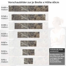 Mobile Preview: Küchenrückwand Folie brauner Naturstein-Marmor Höhe 60cm