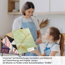 Mobile Preview: Küchenrückwand Folie Marmor in sanftem Grün A4 Muster