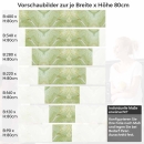 Mobile Preview: Küchenrückwand Folie Marmor in sanftem Grün Höhe 80cm