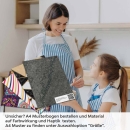 Mobile Preview: Küchenrückwand Folie edler Marmorlook in Dunkelgrau A4 Muster