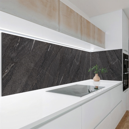 Küchenrückwand Folie edler Marmorlook in Dunkelgrau Artikelbild 2