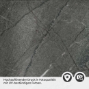 Mobile Preview: Küchenrückwand Folie edler Marmorlook in Dunkelgrau Detailbild 2