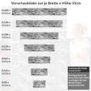 Mobile Preview: Küchenrückwand Folie Graues Naturmauerwerk - Rustikales Steinwand-Design Höhe 51cm
