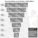 Mobile Preview: Küchenrückwand Folie Graues Naturmauerwerk - Rustikales Steinwand-Design Höhe 80cm