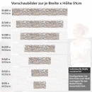 Mobile Preview: Küchenrückwand Folie rustikale Steinmauer Höhe 51cm