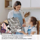 Mobile Preview: Küchenrückwand Folie Mauerdesign - Perfekt für Landhausküchen A4 Muster