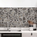 Mobile Preview: Küchenrückwand Folie Mauerdesign - Perfekt für Landhausküchen Hauptbild 1