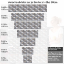 Mobile Preview: Küchenrückwand Folie strukturierte Steinoptik – Zeitloses Design Höhe 80cm