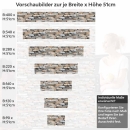 Mobile Preview: Küchenrückwand Folie Landhausmauer - Natürliches Flair für Ihre Küche Höhe 51cm