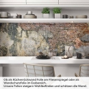 Mobile Preview: Küchenrückwand Folie verwitterte Wand - Used-Look für die Küche Artikelbild 1