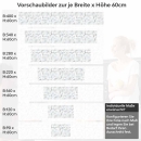 Mobile Preview: Küchenrückwand Folie Minimalistische Mosaikfliesen Höhe 60cm