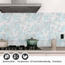 Mobile Preview: Küchenrückwand Folie Blautöne Mosaik - Maritimer Look Detailbild 1