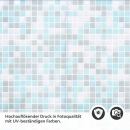 Mobile Preview: Küchenrückwand Folie Blautöne Mosaik - Maritimer Look Detailbild 2