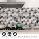 Mobile Preview: Küchenrückwand Folie Mosaikoptik Hexagon Detailbild 1