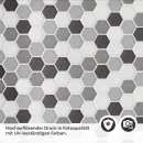 Mobile Preview: Küchenrückwand Folie Mosaikoptik Hexagon Detailbild 2