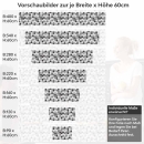 Mobile Preview: Küchenrückwand Folie Mosaikoptik Hexagon Höhe 60cm