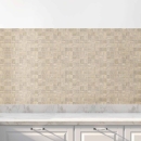 Mobile Preview: Küchenrückwand Folie Beige Mosaikoptik Hauptbild 1