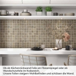 Mobile Preview: Küchenrückwand Folie Mosaikoptik Naturstein Artikelbild 1