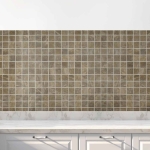 Mobile Preview: Küchenrückwand Folie Mosaikoptik Naturstein Hauptbild 1
