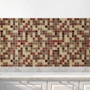 Mobile Preview: Küchenrückwand Folie Lebendiges Mosaikdesign Hauptbild 1
