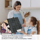 Mobile Preview: Küchenrückwand Folie Dunkles Fliesenmosaik A4 Muster