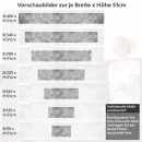 Mobile Preview: Küchenrückwand Folie raue Putzoptik - Urbane Wandgestaltung Höhe 51cm